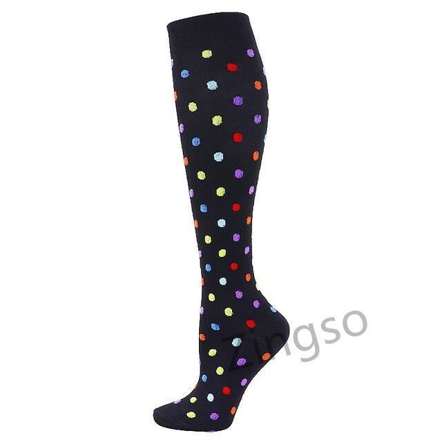 Chaussettes De Compression Sport Homme/femme - Hauteur 20-25 Cm, Séchage Rapide 3D - Pour Running, Cyclisme, Gym