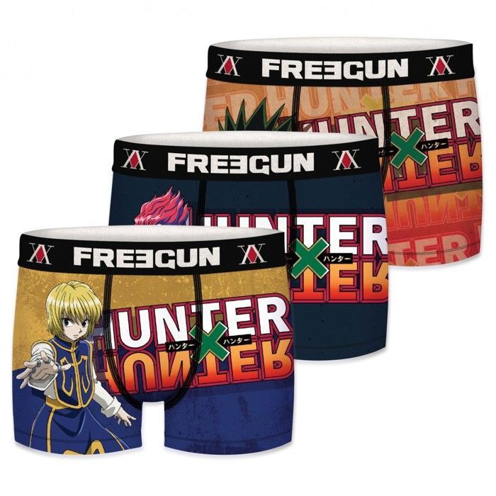 FREEGUN Boxer Enfant Chupa Chups, Caleçon Garçon Original, Doux Et Stretch ( Lot De 3), Jaune Taille 8 Ans/10 Ans