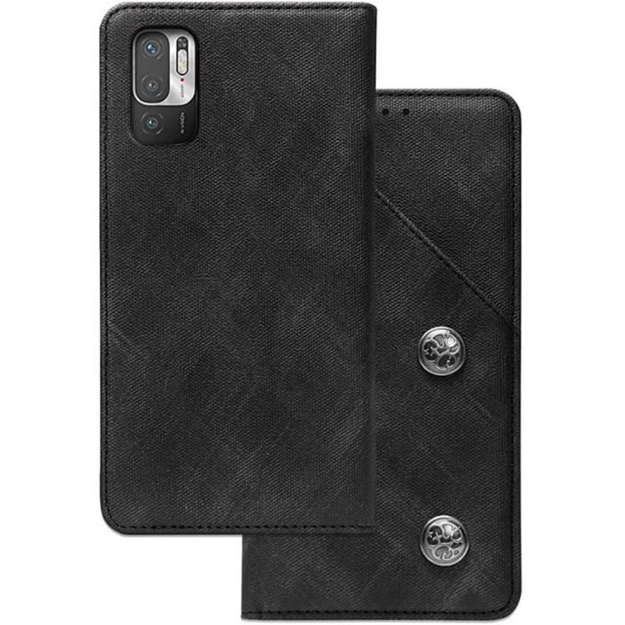 Housse Portefeuille Xiaomi Redmi Note 10 5G Simili cuir 2 emplacements de carte Souple