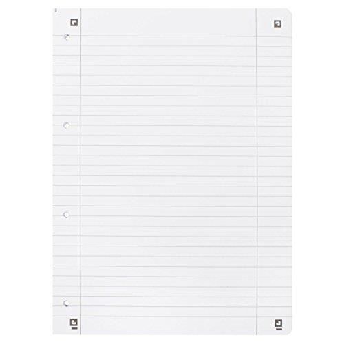 Q-Connect Lot 10 Blocs Recharge A4 Lignés 160 Pages – Papier 60g/m² Idéal Prise De Notes