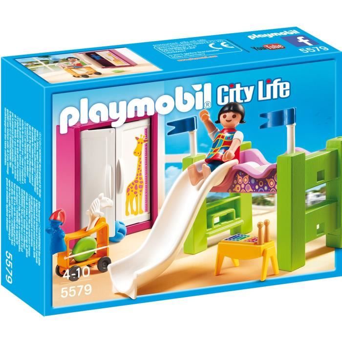 PLAYMOBIL 5579 Chambre Enfant avec Lit - Cdiscount Jeux - Jouets