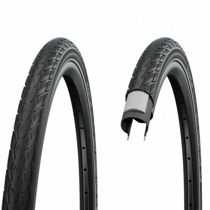 Pneu Schwalbe Delta Cruiser Plus - SCHWALBE - 28x1,40/700x35c - Noir - Punc-G, Twinskin Rig