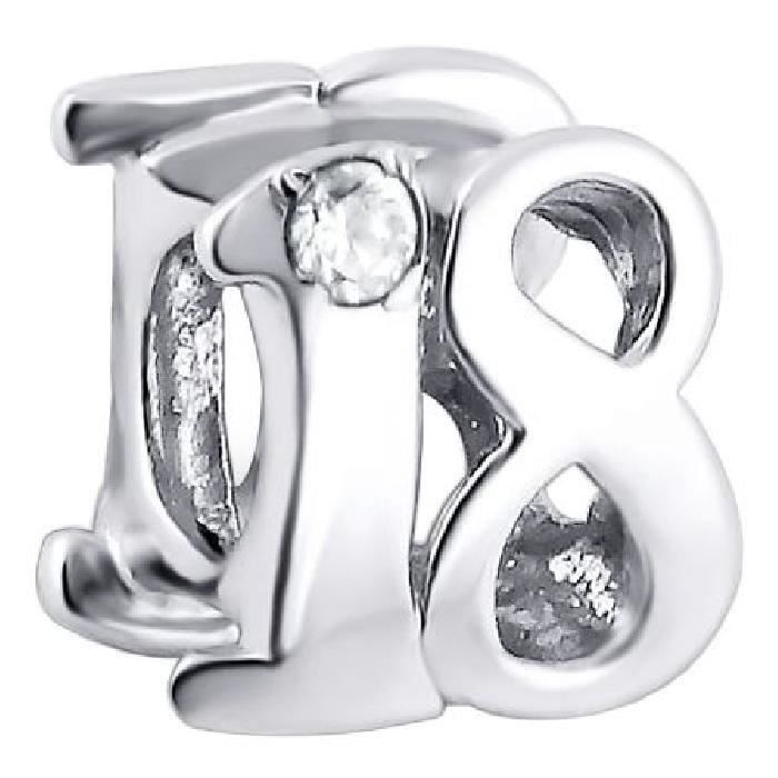 Charm 18 Ans Anniversaire Zirconium Blanc Charms Compatibles Pandora Trollbeads Chamilia Biagi Argent 925 Achat Vente Charm S So Chic Bijoux Charm Femme Adulte Charm 18 Ans Anniversaire Zirconium Blanc Charms Compatibles Pandora Trollbeads Chamilia Biagi Argent 925 Achat Vente Charm S So Chic Bijoux Charm Femme Adulte