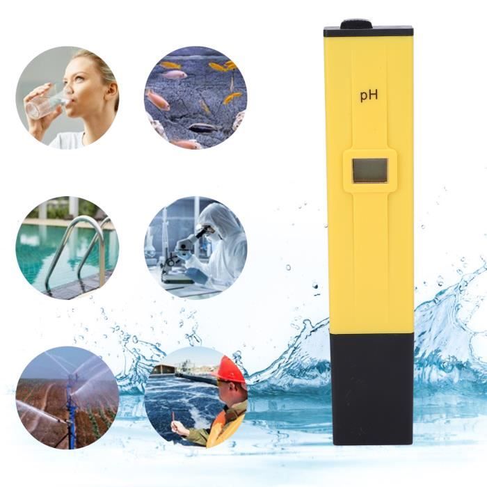Fangming-PH mètre Testeur de pH, test de qualité de l'eau testeur d'eau numérique portable stylo de Test facile à piscine mesure