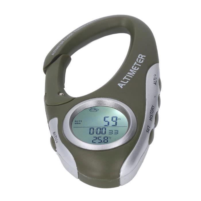Altimètre Numérique Portable Avec Baromètre, Thermomètre - Rétroéclairage Pour Randonnée, Outdoor