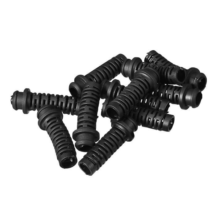 Lot De 50 Passe-fils En Caoutchouc/PVC | Diamètre Intérieur 6mm | Pour Câblage électrique | Noir