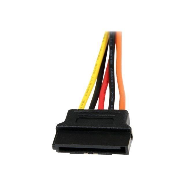 Câble répartiteur en Y d'alimentation SATA - 15 cm - Câble doubleur alimentation SATA vers 2x SATA avec verrouillage - PYO2LSATA