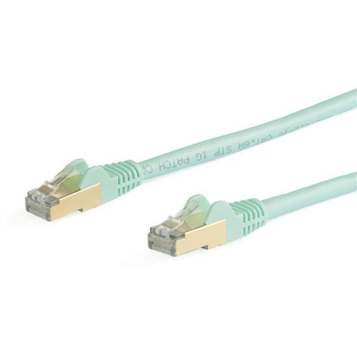 startech 5m cat6a ethernet cable aqua