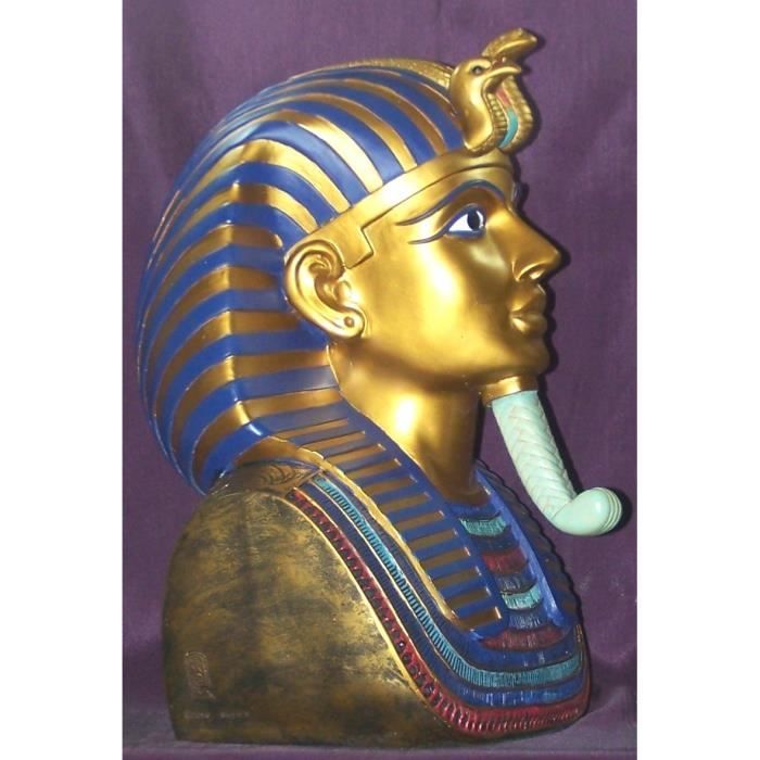 Statue de pharaon égyptien, Figurine de pharaon 5x4 5x9