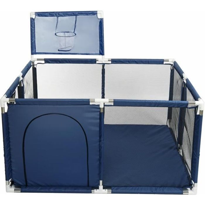 Parc Bebe Cloture De Jeu Terrain De Jeu Jouet Interieur Exterieur Bleu Cdiscount Puericulture Eveil Bebe