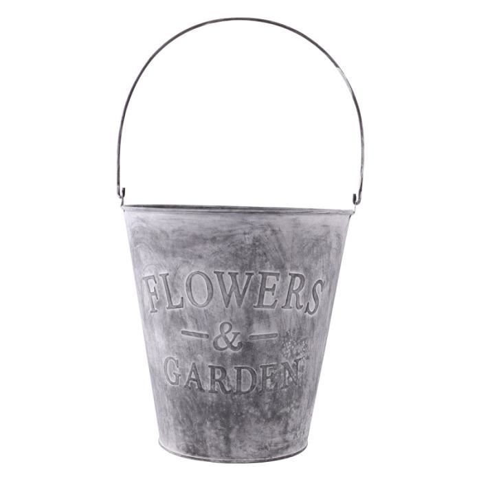 Pot De Fleurs Ancien En Fer Forgé Jardinières Pour Plantes Dintérieur Pot De Fleur En Étain Seau