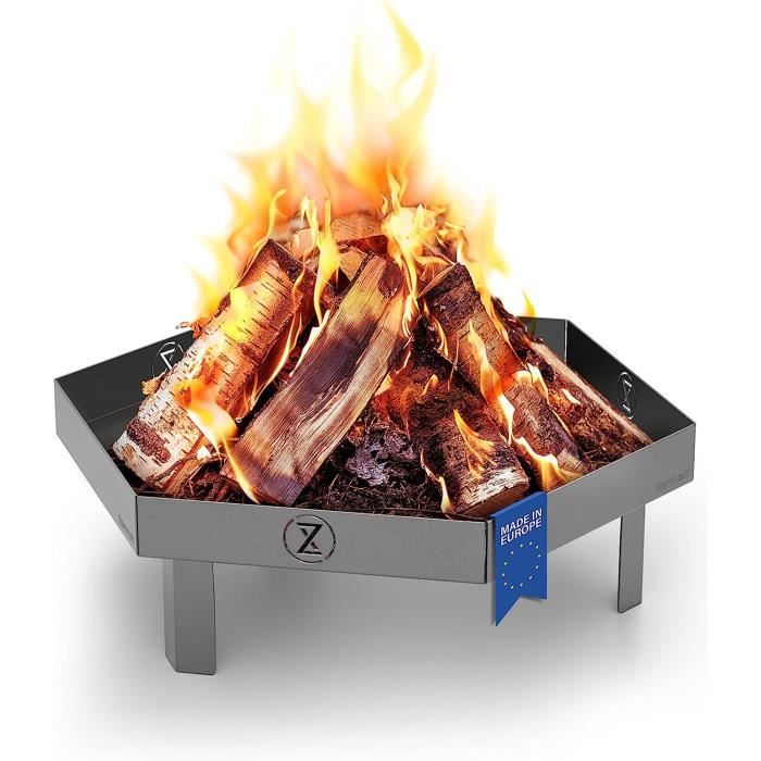 MaxxGarden Brasero Extérieur Avec Gril 52cm - Brasero Et Barbecue Extérieur Durable - Brasero