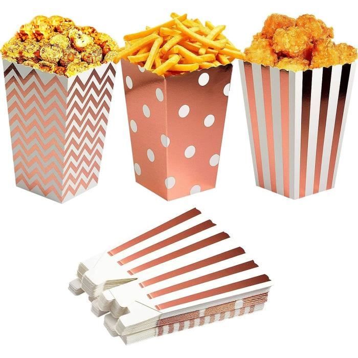 Lot De 20 Boite Pop Corn, Grand Popcorn Boîtes, Carton Bonbon
