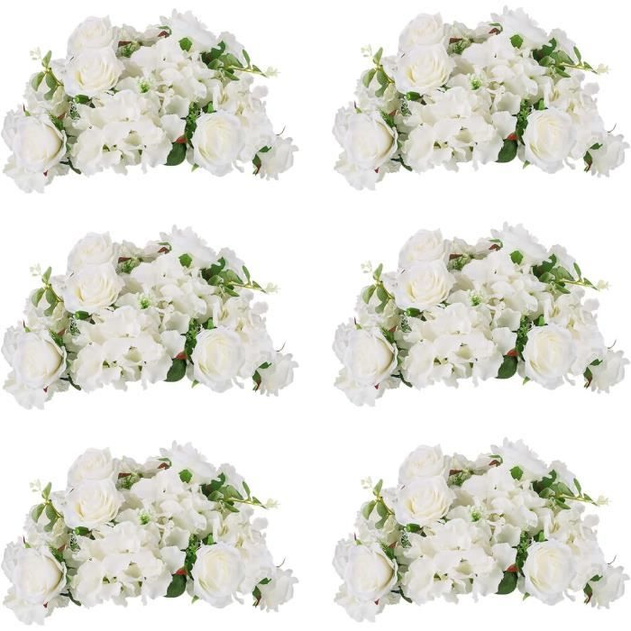 VINFUTUR 200 Fleurs Artificielles En Mousse Roses Blanches 2.5cm - Capitules Pour Décoration Mariage, Maison Et Fêtes