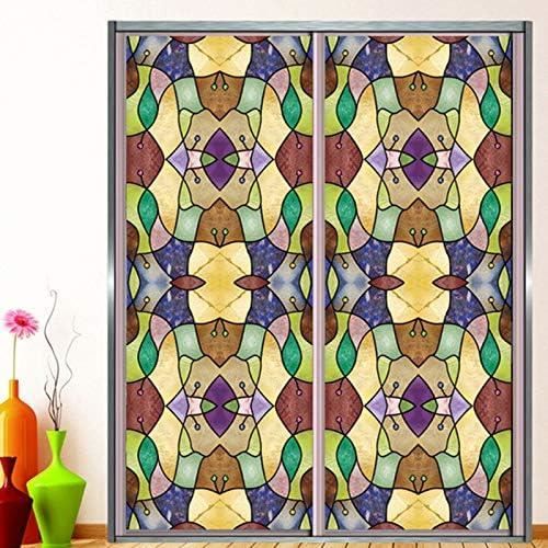 Décalque Sirène Vitrail Pour Fenêtre Ou Porte - Autocollant Brillant Unique, Style Gothique Et Féerique