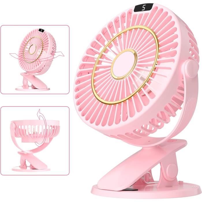 Ventilateur Clip Portable Sans Pales - Mini Ventilateur Rechargeable USB, 3 Vitesses, Silencieux - Pour Chemise, Ceinture, Voyage