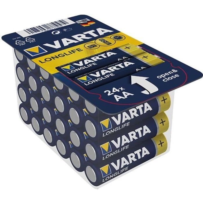 Pile AAA Varta Longlife Extra - Alcaline - 4 pièces
