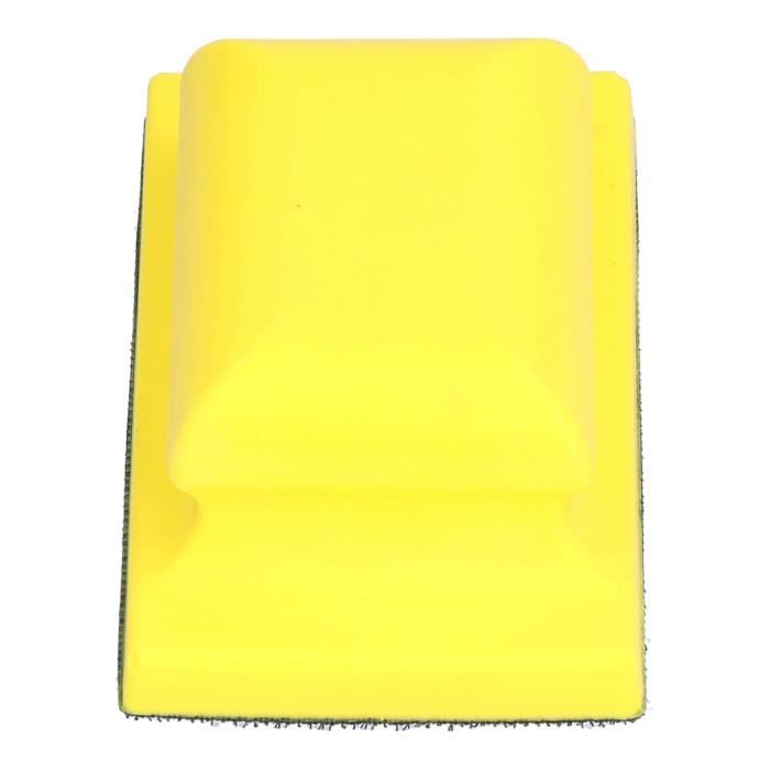 Bloc De Ponçage à Main Carré En Mousse PU, Bloc De Ponceuse Avec Crochet Et Boucle Accessoires De Polissage Du Bois 99004500