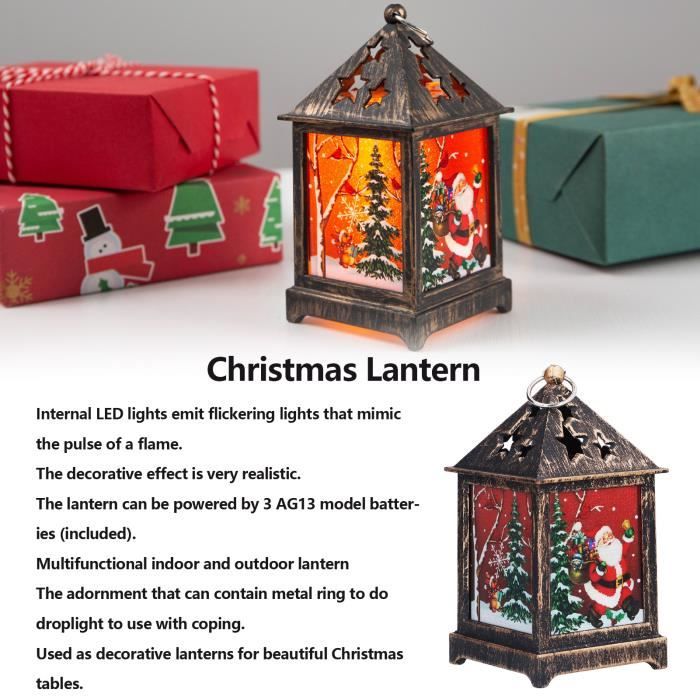 Lanterne Boule à Neige Musicale De Noël, Alimenté Par Piles Et Plug USB Lanterne A Eau De Noel Pere Noel Decoration Illuminee Style Lanterne Boule A Neige De Noel Pour Maison Magasin 86538238