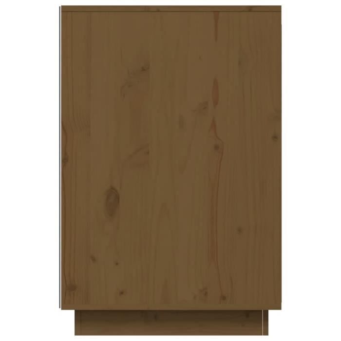 fhe - meubles de bureau - bureau marron miel 140x50x75 cm bois massif de pin - haute qualite - dx03797