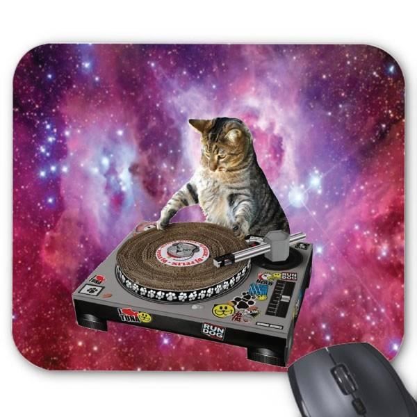 Tapis De Souris Chat Dj Ref 2512 Ref 2512 Cdiscount Informatique