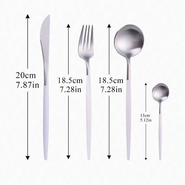 SWISON Set couverts de table service pour 6 personnes, 30 pièces ensemble de ménagères acier inoxydable, avec cuillère, couteau, fourchette