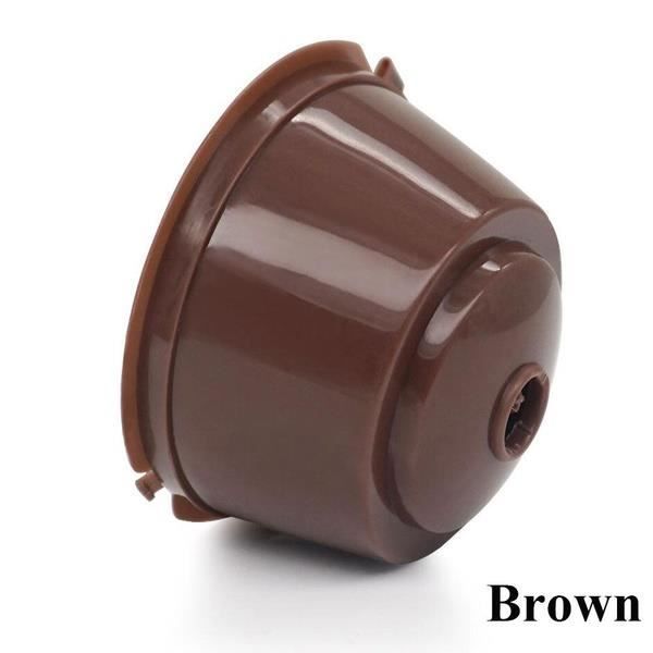 filtre a cafe,marron--capsule de filtre à café réutilisable pour machine nescafe dolce gusto, 1pc, rechargeable