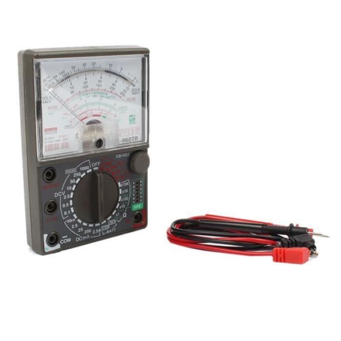 Multimètre Analogique UrbanNest 960TR - Test Courant AC/DC - Volt Ohm - Pour électriciens Et étudiants
