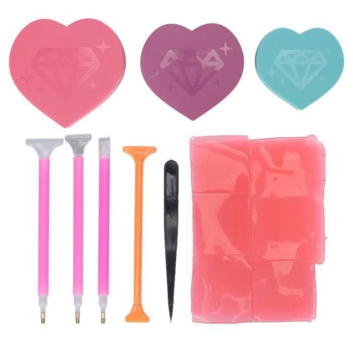 Diamond Painting Stylo Kit 4 Stylos Diamant Peinture (Double Tête) - Orange/Rose/Blanc Stylo Diamond Painting Electrique