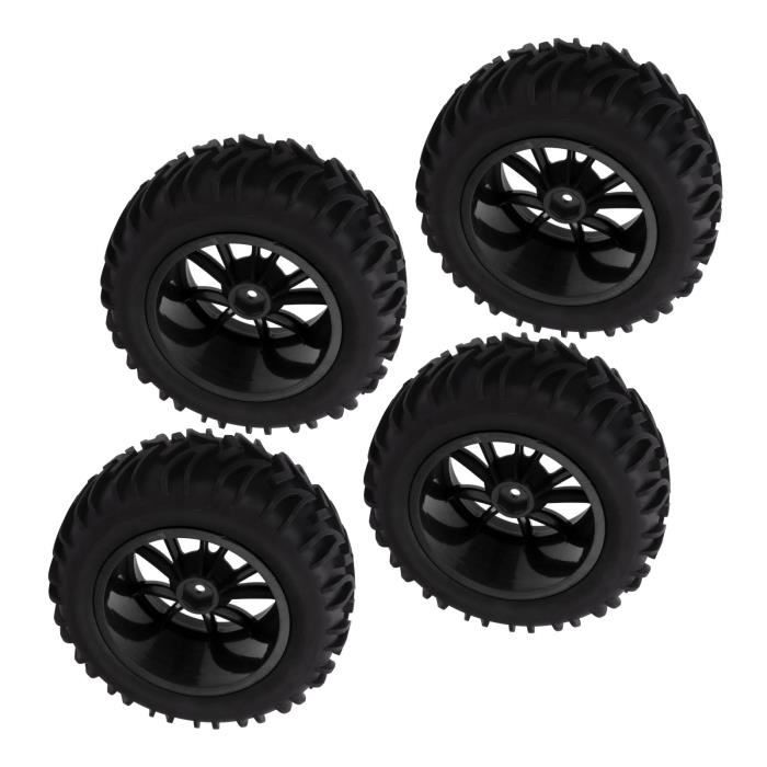 Lot De 4 Pneus RC Pour HSP 1/10 Short Course Truck - Moyeu Hexagonal 12mm