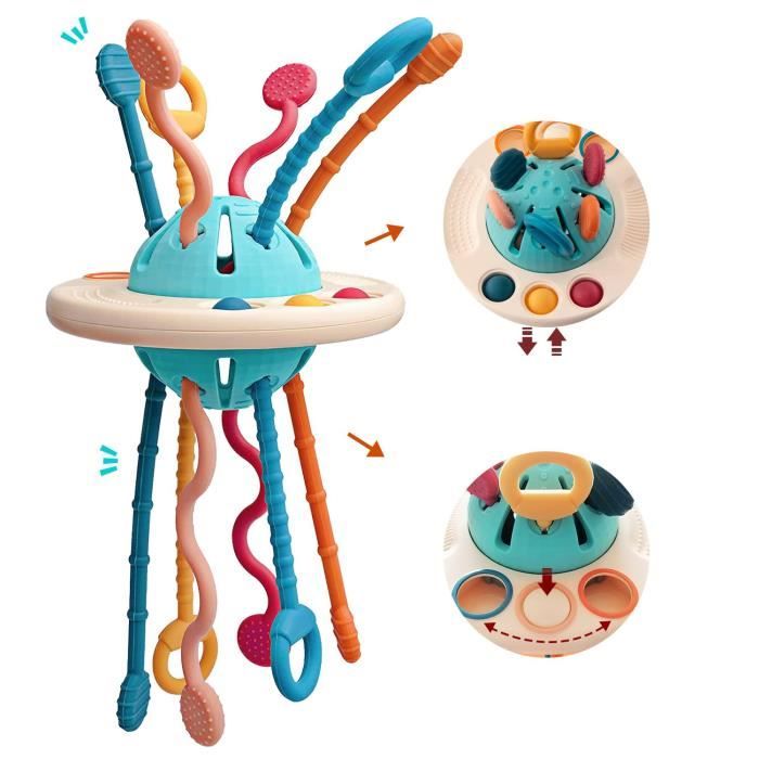 Jouet sensoriel pour bébé - ZGEER - UFO Montessori en silicone