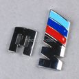 3D Metal Grill Badge Autocollants Emblème Sline S-ling Logo pour BMW M3 Rouge / Bleu WFR-1