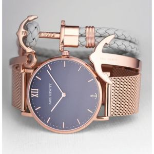 Paul Hewitt Homme Plaqu/é Argent Bracelet en Corde PH-PH-N-S-N-XXL