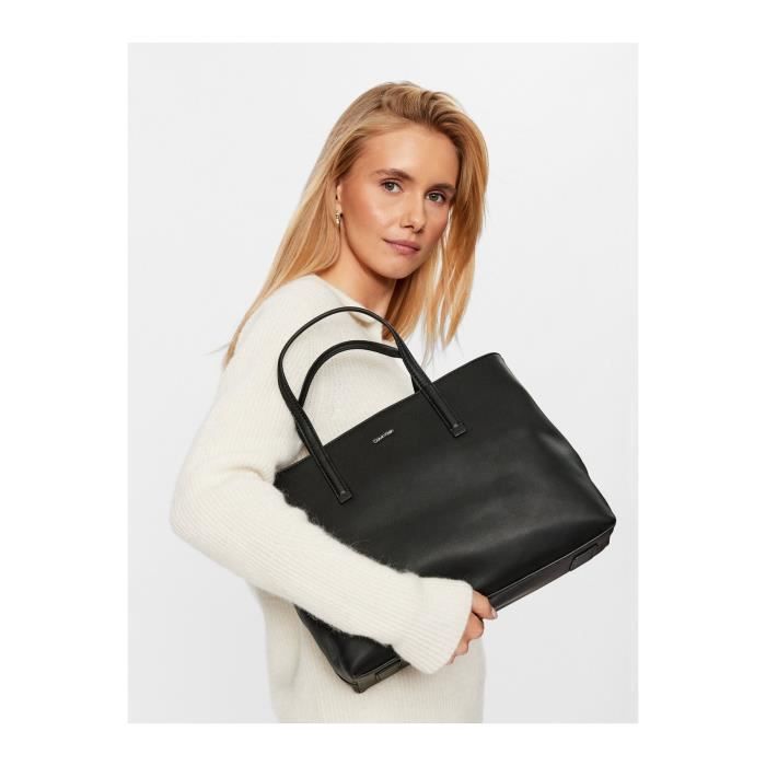 Sac cabas simili cuir Calvin klein Femme Cdiscount Bagagerie Maroquinerie