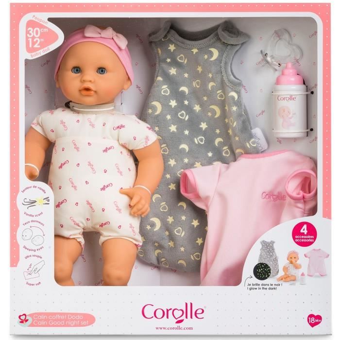 Poupon Bébé Calin Coffret Dodo Corolle - 30 cm - Senteur vanille - Dès 18  mois - Cdiscount Jeux - Jouets