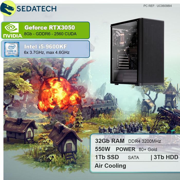 PC Gaming, Intel i7, RX 570, 500Go SSD NVMe M.21