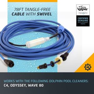 Câble Alimentation 220V Maytronics 5898411LF - Pour Transformateur Dolphin Nettoyeur Piscine