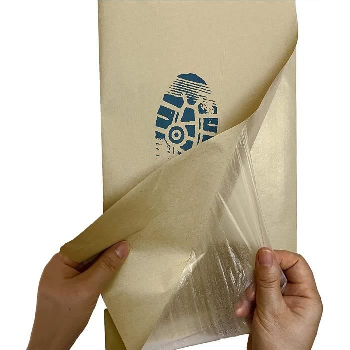 Tapis de Sol en Papier Kraft jetable Kraft ¨C Tapis de Pied en Plastique  pour la Protection du Tapis de Voiture, 19,68 x17.32 (Cas - Cdiscount Auto