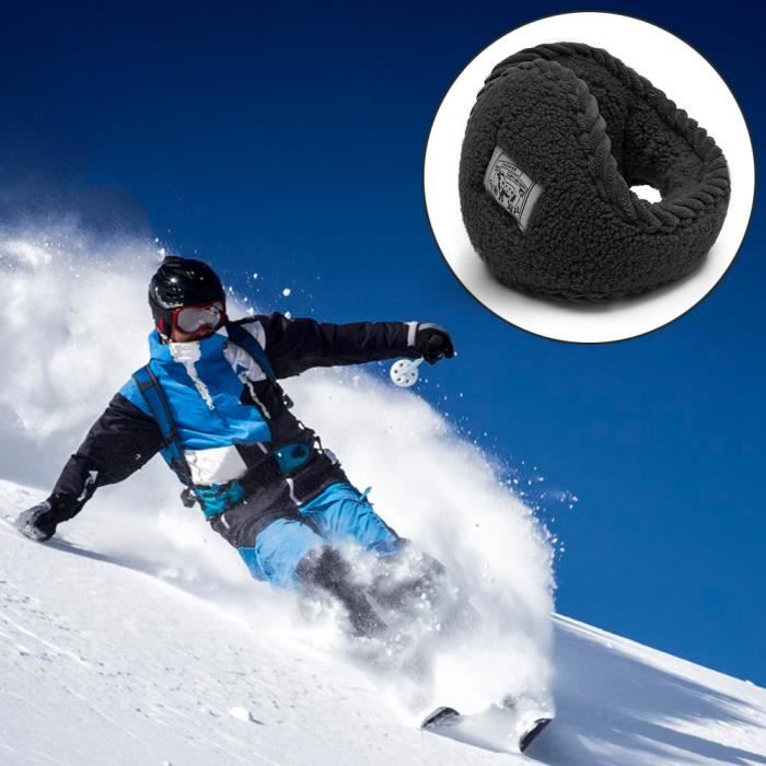 ESTINK Cache-oreilles pour femmes Cache-oreilles pliables en polaire  d'hiver pour femme, ski, course à pied, cyclisme. sport glace