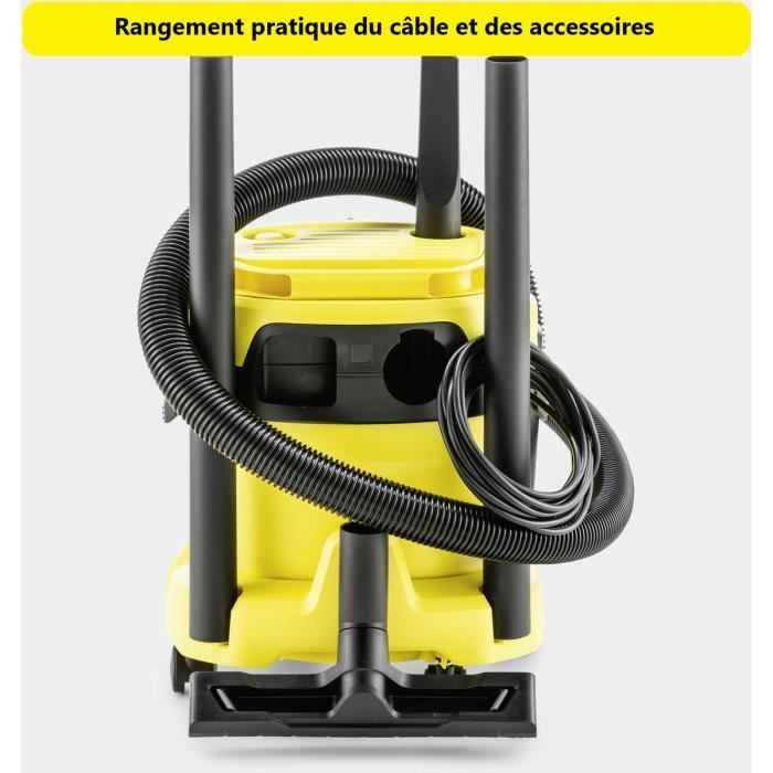 Aspirateur cendres et poussières KARCHER AD 4 Premium - Cuve Métal 17 L -  600W - Cdiscount Bricolage