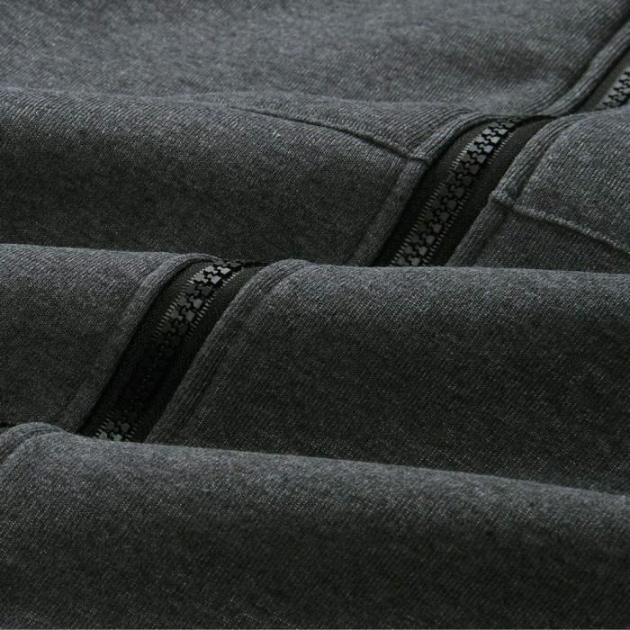 Sweat à Capuche Zippé Femme - Style Décontracté Chic, Manches Longues, Mi-saison, Coupe Oversize, Nombreuses Couleurs - 5