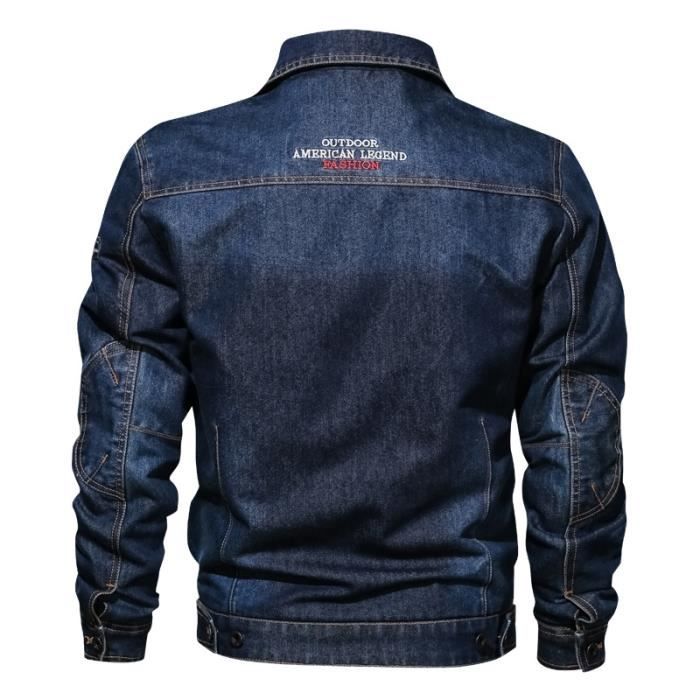 Veste En Jean Décontractée Allence Pour Homme - Printemps/Automne, Coton Confortable Extérieur