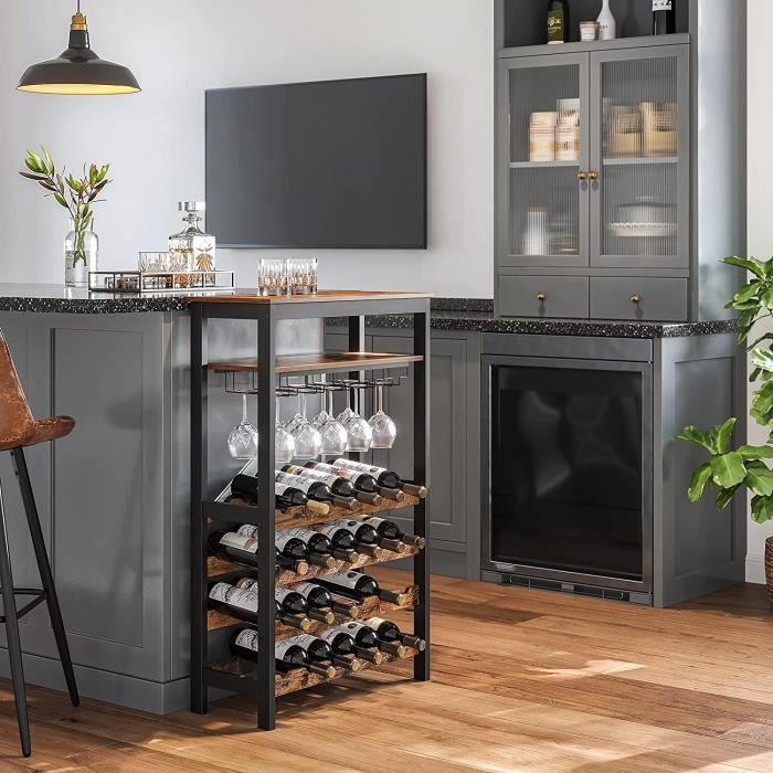 Casier Et Meuble A Vin - Limics24 - À Support Verre Comptoir La Décoration  Maison Le Rangement Cuisine (Peut - Cdiscount Maison