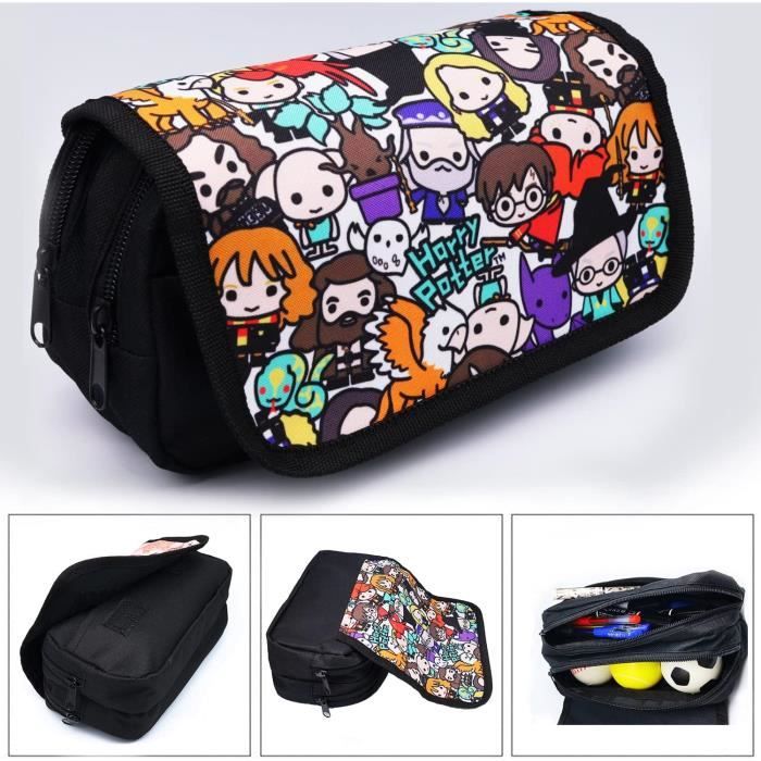 Trousse Scolaire Extensible JunD - Grand Volume, Multiples Compartiments Et Poches - Pour Enfants Et Ados - Canvas Résistant