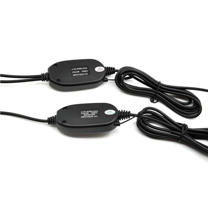 Récepteur Émetteur Signal Sans Fil 2.4G - Adaptateur Caméra Recul Voiture 12V