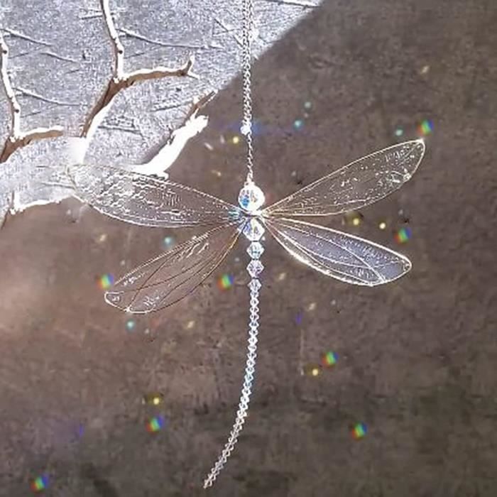 Cristaux attrape-soleil fenêtre Prisme cristal décoratif arc-en-ciel verre  cristaux à suspendre attrape-soleil jardin [30] - Cdiscount Maison
