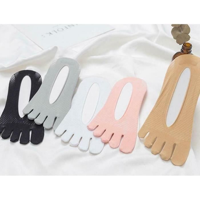 6 Paires De Chaussettes D'Orteil Pour Femmes, Invisible