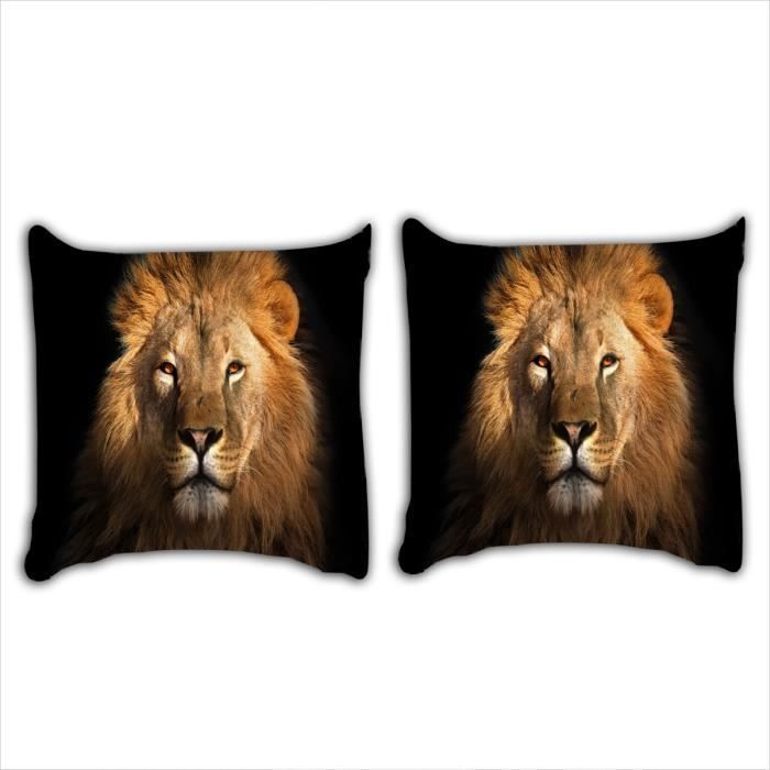 Housse De Couette 200x200cm Lion 3D Motif Adulte Teen Parure De Lit Respirante 3 Pièces Soft Microfibre Comfort Housse De Couette Avec 2 Taies D'oreiller Animaux De La Forêt