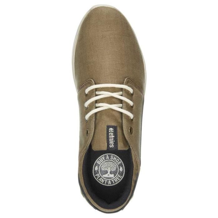Basket Etnies Homme Scout Olive Tan 44 EU Lacets Plat Olive tan gum Cdiscount Chaussures
