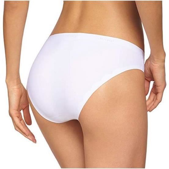 Culottes Femme SLOGGI Confort Qualite superieure Pack de 3 SLOGGI INVISIBLE Blanc Microfibre Pack de 3 sloggi invisible blanc microfibre Cdiscount Pret a Porter